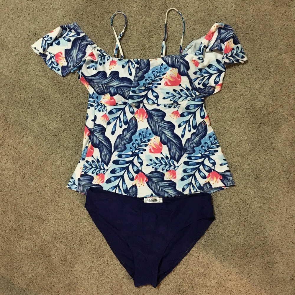 Lazosal sportshe two-piece swim suit